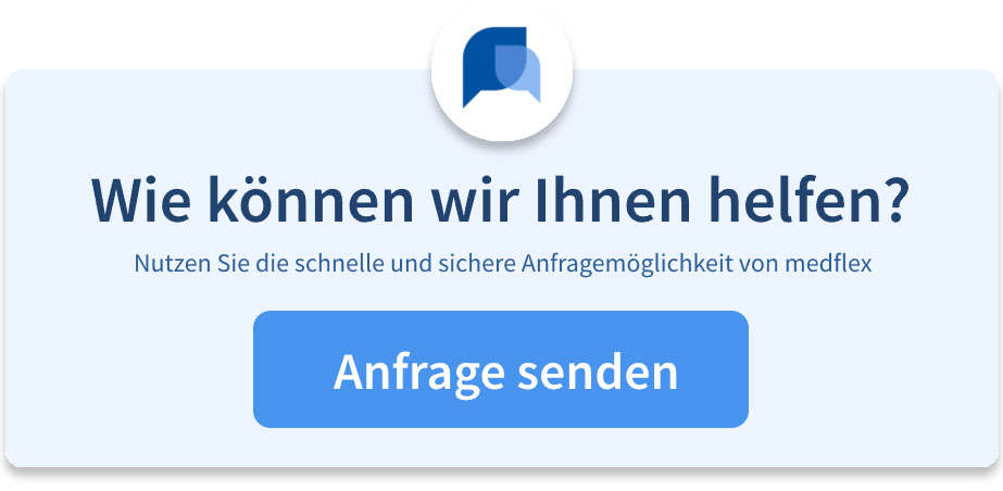 Medflex-Anfrage-Senden-Button